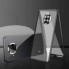 Coque Rebord Bumper Luxe Aluminum Metal Miroir 360 Degres Housse Etui Aimant P01 pour Xiaomi Mi 10T Lite 5G Noir