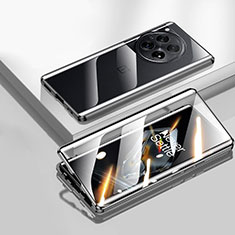 Coque Rebord Bumper Luxe Aluminum Metal Miroir 360 Degres Housse Etui Aimant P02 pour OnePlus 12 5G Vert
