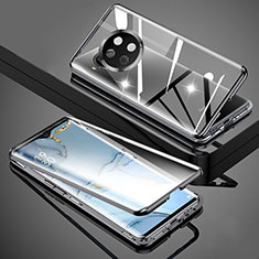 Coque Rebord Bumper Luxe Aluminum Metal Miroir 360 Degres Housse Etui Aimant P02 pour Xiaomi Mi 10T Lite 5G Noir