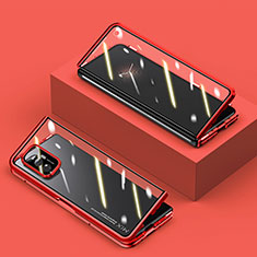 Coque Rebord Bumper Luxe Aluminum Metal Miroir 360 Degres Housse Etui Aimant P02 pour Xiaomi Mix Fold 5G Rouge