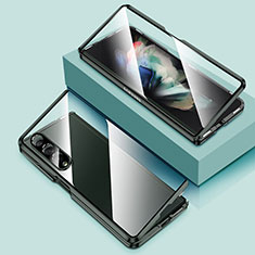 Coque Rebord Bumper Luxe Aluminum Metal Miroir 360 Degres Housse Etui Aimant P03 pour Samsung Galaxy Z Fold3 5G Vert