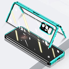 Coque Rebord Bumper Luxe Aluminum Metal Miroir 360 Degres Housse Etui Aimant P03 pour Xiaomi Mix Fold 5G Vert