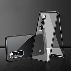 Coque Rebord Bumper Luxe Aluminum Metal Miroir 360 Degres Housse Etui Aimant pour Xiaomi Mi 10S 5G Noir