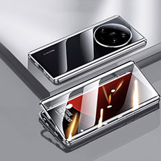 Coque Rebord Bumper Luxe Aluminum Metal Miroir 360 Degres Housse Etui Aimant pour Xiaomi Mi 13 Ultra 5G Noir