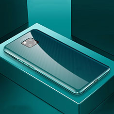 Coque Rebord Bumper Luxe Aluminum Metal Miroir 360 Degres Housse Etui Aimant T01 pour Huawei Mate 20 Pro Vert