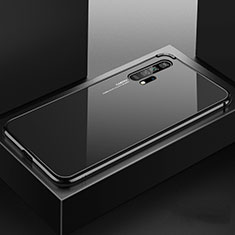Coque Rebord Bumper Luxe Aluminum Metal Miroir 360 Degres Housse Etui Aimant T07 pour Huawei Honor 20 Pro Noir