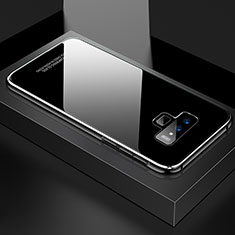 Coque Rebord Bumper Luxe Aluminum Metal Miroir 360 Degres Housse Etui pour Samsung Galaxy Note 9 Argent