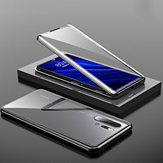 Coque Rebord Bumper Luxe Aluminum Metal Miroir Housse Etui M01 pour Huawei P30 Pro New Edition Noir