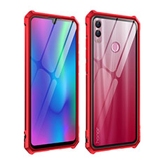 Coque Rebord Bumper Luxe Aluminum Metal Miroir Housse Etui pour Huawei P Smart (2019) Rouge