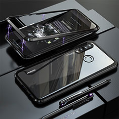 Coque Rebord Bumper Luxe Aluminum Metal Miroir Housse Etui pour Huawei P30 Lite New Edition Noir