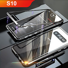 Coque Rebord Bumper Luxe Aluminum Metal Miroir Housse Etui pour Samsung Galaxy S10 5G Noir