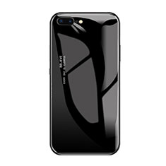 Coque Rebord Contour Silicone et Vitre Miroir Housse Etui A01 pour Apple iPhone 8 Plus Noir