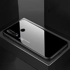 Coque Rebord Contour Silicone et Vitre Miroir Housse Etui Degrade Arc en Ciel H01 pour Huawei Honor 20i Noir
