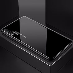 Coque Rebord Contour Silicone et Vitre Miroir Housse Etui Degrade Arc en Ciel H01 pour Huawei Honor 20S Noir
