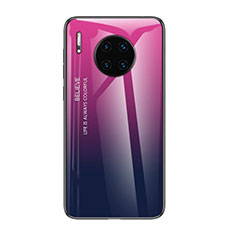 Coque Rebord Contour Silicone et Vitre Miroir Housse Etui Degrade Arc en Ciel H01 pour Huawei Mate 30 Pro Mixte