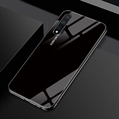 Coque Rebord Contour Silicone et Vitre Miroir Housse Etui Degrade Arc en Ciel H01 pour Huawei Nova 6 Noir