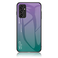 Coque Rebord Contour Silicone et Vitre Miroir Housse Etui Degrade Arc en Ciel LS1 pour Samsung Galaxy F13 4G Mixte