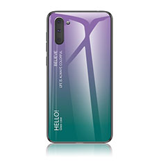 Coque Rebord Contour Silicone et Vitre Miroir Housse Etui Degrade Arc en Ciel LS1 pour Samsung Galaxy Note 10 5G Mixte