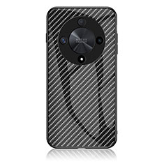 Coque Rebord Contour Silicone et Vitre Miroir Housse Etui Degrade Arc en Ciel LS2 pour Huawei Honor Magic6 Lite 5G Noir