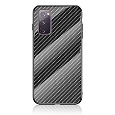 Coque Rebord Contour Silicone et Vitre Miroir Housse Etui Degrade Arc en Ciel LS2 pour Samsung Galaxy S20 FE (2022) 5G Noir
