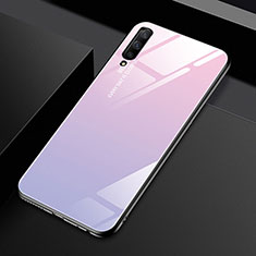 Coque Rebord Contour Silicone et Vitre Miroir Housse Etui Degrade Arc en Ciel pour Huawei Honor 9X Pro Rose