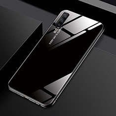 Coque Rebord Contour Silicone et Vitre Miroir Housse Etui Degrade Arc en Ciel pour Huawei P Smart Pro (2019) Noir