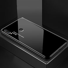 Coque Rebord Contour Silicone et Vitre Miroir Housse Etui Degrade Arc en Ciel pour Huawei P20 Lite Noir