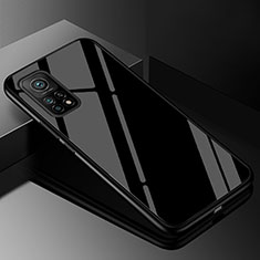 Coque Rebord Contour Silicone et Vitre Miroir Housse Etui Degrade Arc en Ciel pour Xiaomi Mi 10T Pro 5G Noir