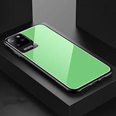 Coque Rebord Contour Silicone et Vitre Miroir Housse Etui G02 pour Apple iPhone 11 Pro Vert