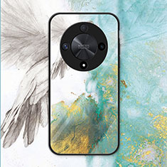 Coque Rebord Contour Silicone et Vitre Miroir Housse Etui LS1 pour Huawei Honor Magic6 Lite 5G Vert
