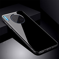Coque Rebord Contour Silicone et Vitre Miroir Housse Etui M01 pour Huawei Mate 30 5G Noir