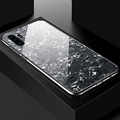 Coque Rebord Contour Silicone et Vitre Miroir Housse Etui M01 pour Huawei P30 Pro New Edition Noir