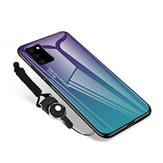 Coque Rebord Contour Silicone et Vitre Miroir Housse Etui M01 pour Samsung Galaxy S20 FE (2022) 5G Violet