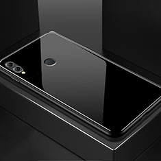 Coque Rebord Contour Silicone et Vitre Miroir Housse Etui M02 pour Huawei Honor View 10 Lite Noir