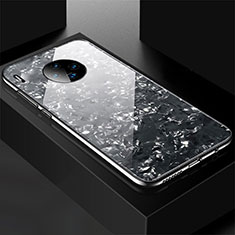 Coque Rebord Contour Silicone et Vitre Miroir Housse Etui M02 pour Huawei Mate 30 Pro Noir
