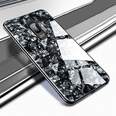 Coque Rebord Contour Silicone et Vitre Miroir Housse Etui M02 pour Samsung Galaxy S9 Noir