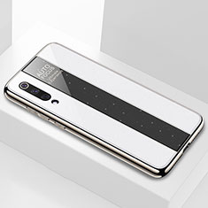 Coque Rebord Contour Silicone et Vitre Miroir Housse Etui M02 pour Xiaomi Mi 9 Blanc