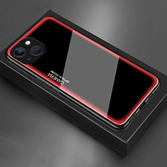 Coque Rebord Contour Silicone et Vitre Miroir Housse Etui pour Apple iPhone 14 Plus Rose