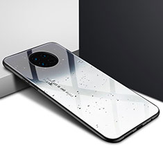 Coque Rebord Contour Silicone et Vitre Miroir Housse Etui pour Huawei Enjoy 20 Plus 5G Gris