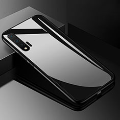 Coque Rebord Contour Silicone et Vitre Miroir Housse Etui pour Huawei Nova 6 5G Noir