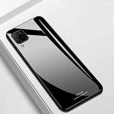 Coque Rebord Contour Silicone et Vitre Miroir Housse Etui pour Huawei Nova 7i Noir