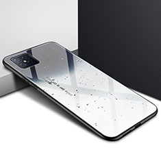 Coque Rebord Contour Silicone et Vitre Miroir Housse Etui pour Huawei Nova 8 SE 5G Gris