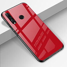 Coque Rebord Contour Silicone et Vitre Miroir Housse Etui pour Huawei P Smart+ Plus (2019) Rouge