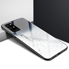 Coque Rebord Contour Silicone et Vitre Miroir Housse Etui pour OnePlus 8T 5G Gris