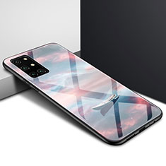 Coque Rebord Contour Silicone et Vitre Miroir Housse Etui pour OnePlus 8T 5G Marron