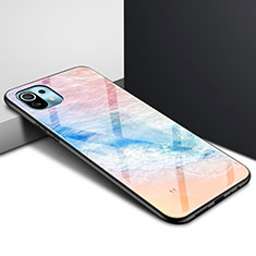 Coque Rebord Contour Silicone et Vitre Miroir Housse Etui pour Xiaomi Mi 11 5G Colorful