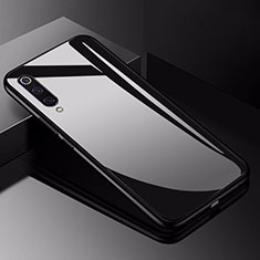 Coque Rebord Contour Silicone et Vitre Miroir Housse Etui pour Xiaomi Mi A3 Lite Noir