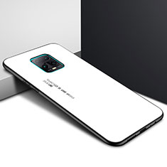 Coque Rebord Contour Silicone et Vitre Miroir Housse Etui pour Xiaomi Redmi 10X 5G Blanc