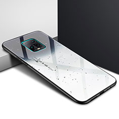 Coque Rebord Contour Silicone et Vitre Miroir Housse Etui pour Xiaomi Redmi 10X 5G Gris