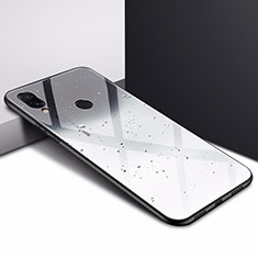 Coque Rebord Contour Silicone et Vitre Miroir Housse Etui pour Xiaomi Redmi 7 Gris